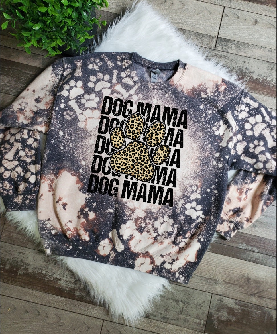 Dog Mama Bleached Sweatshirt