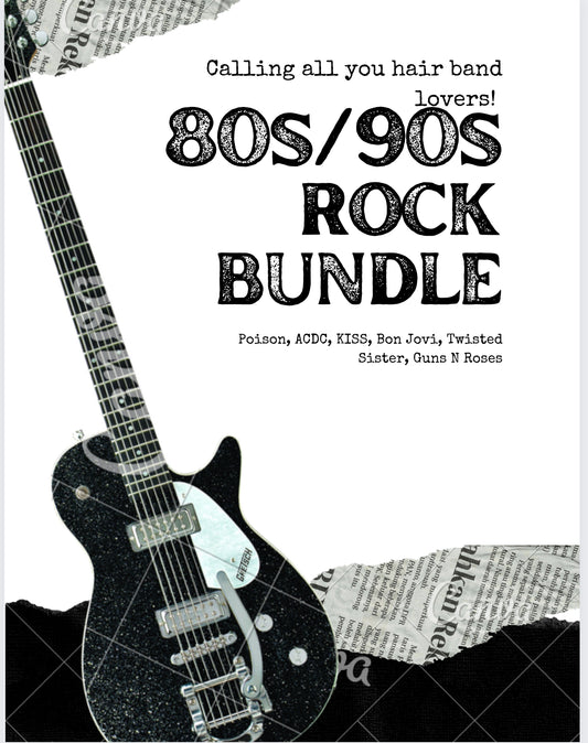 Hair band Bundle (80s / 90s rock bands)
