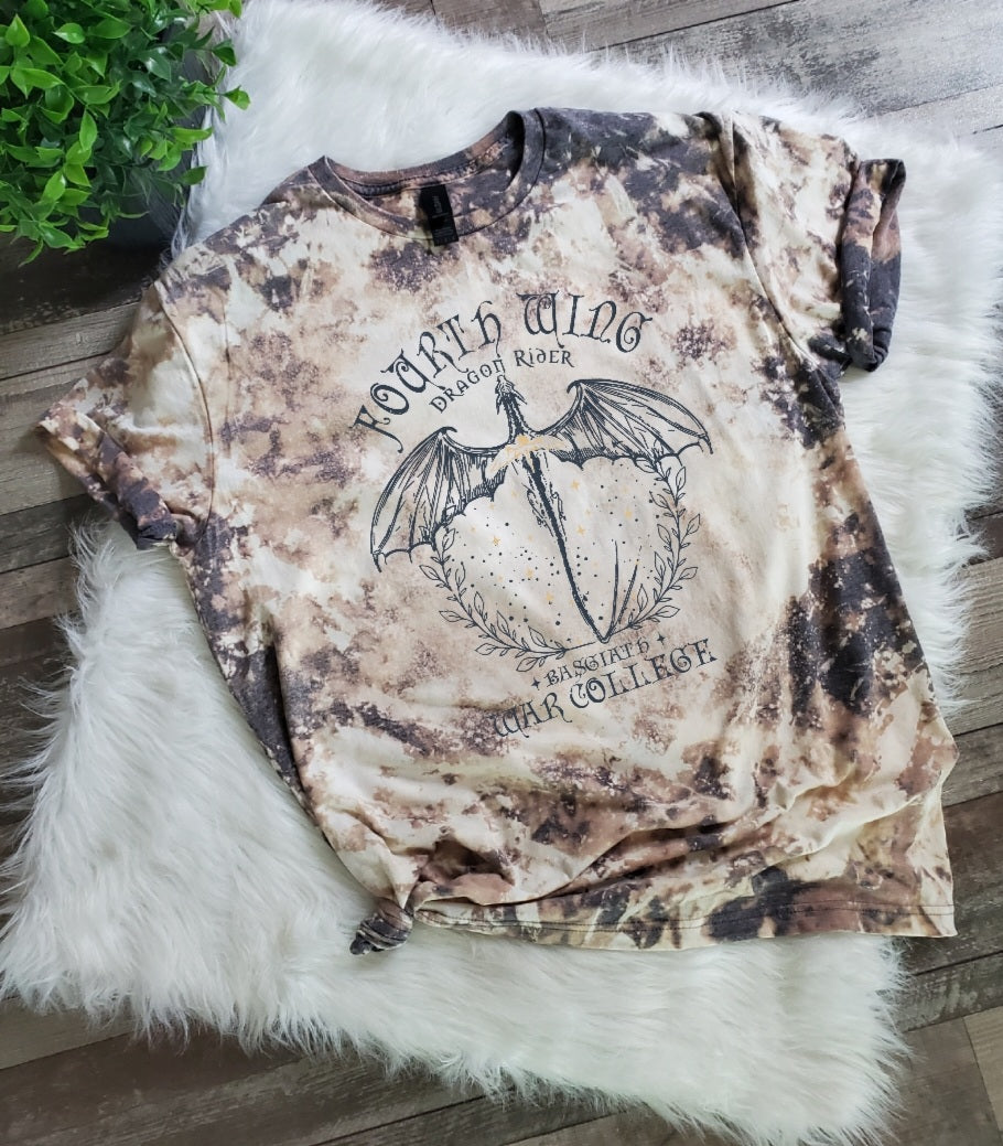 Fourth Wing Bleached Tee