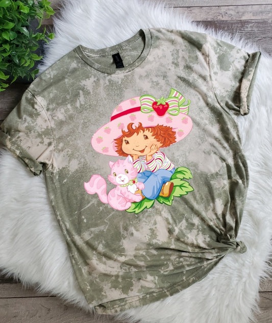 Strawberry Shortcake Bleached Tee