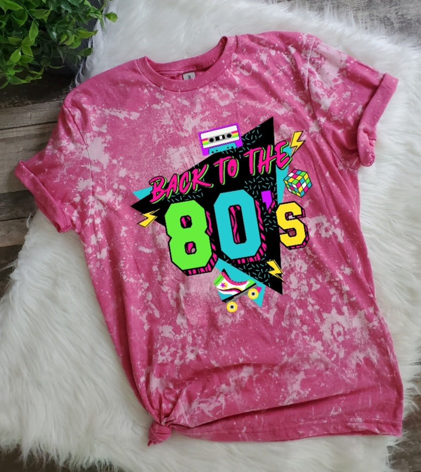 Back To The 80's Bleached Tee