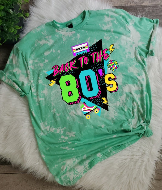 Back To The 80's Bleached Tee