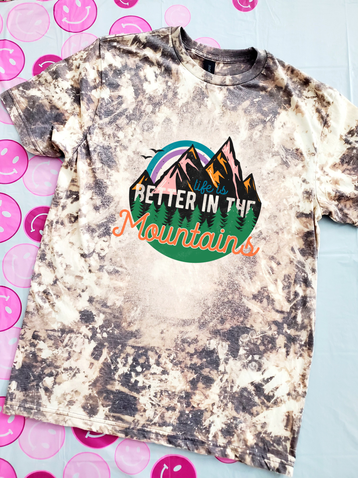 Mountains Bleached Tee