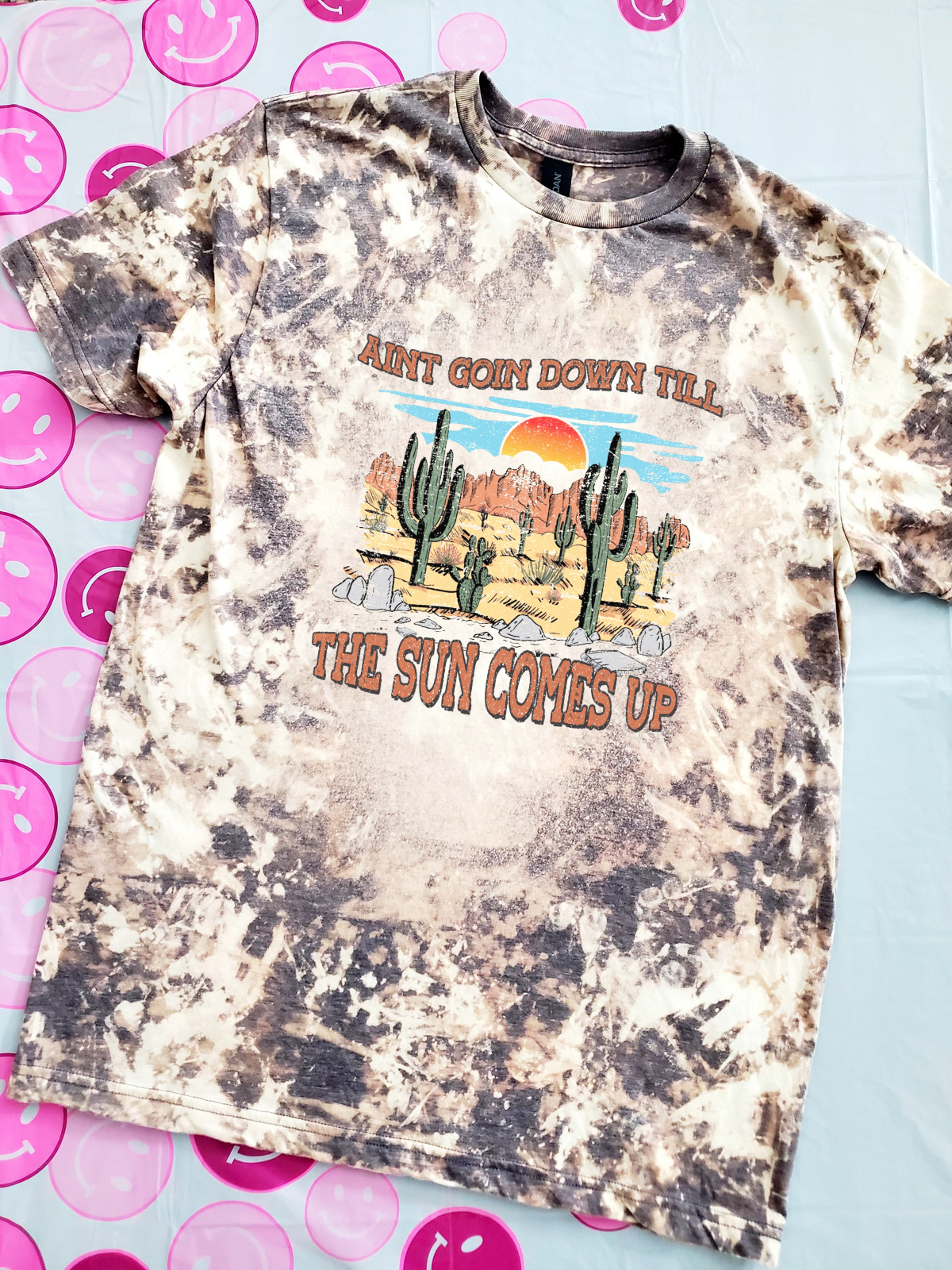 Ain't going down till the sun comes up Bleached tee