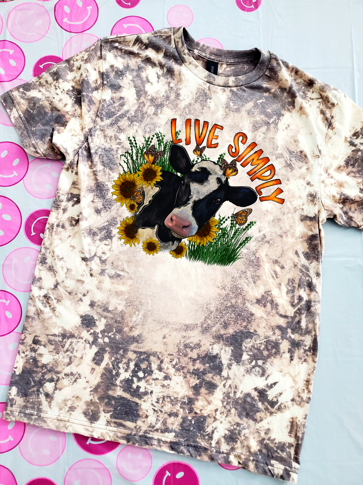 Cow Live Simply Bleached Tee