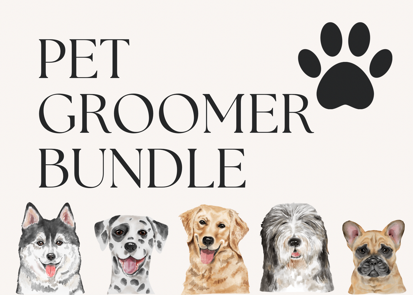 Pet groomer Bundle (Made to order)